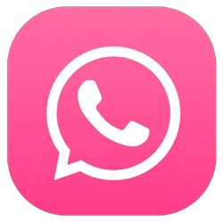 Pink WhatsApp icon